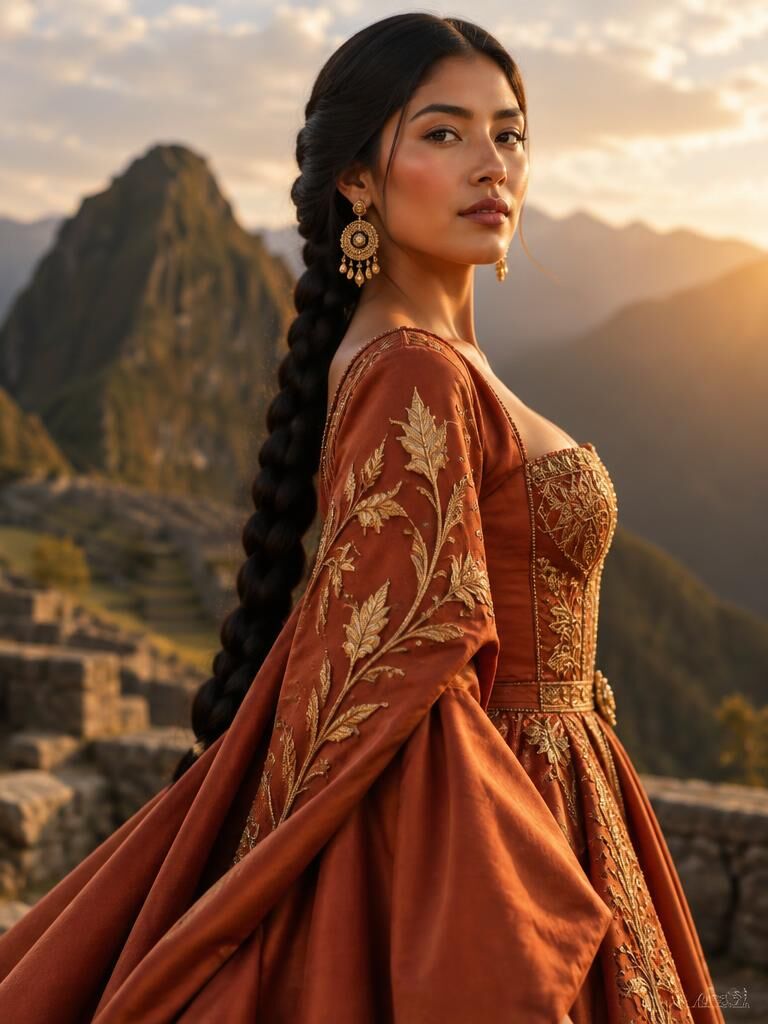 Quilla Ferrant wearing a luxury evening gown