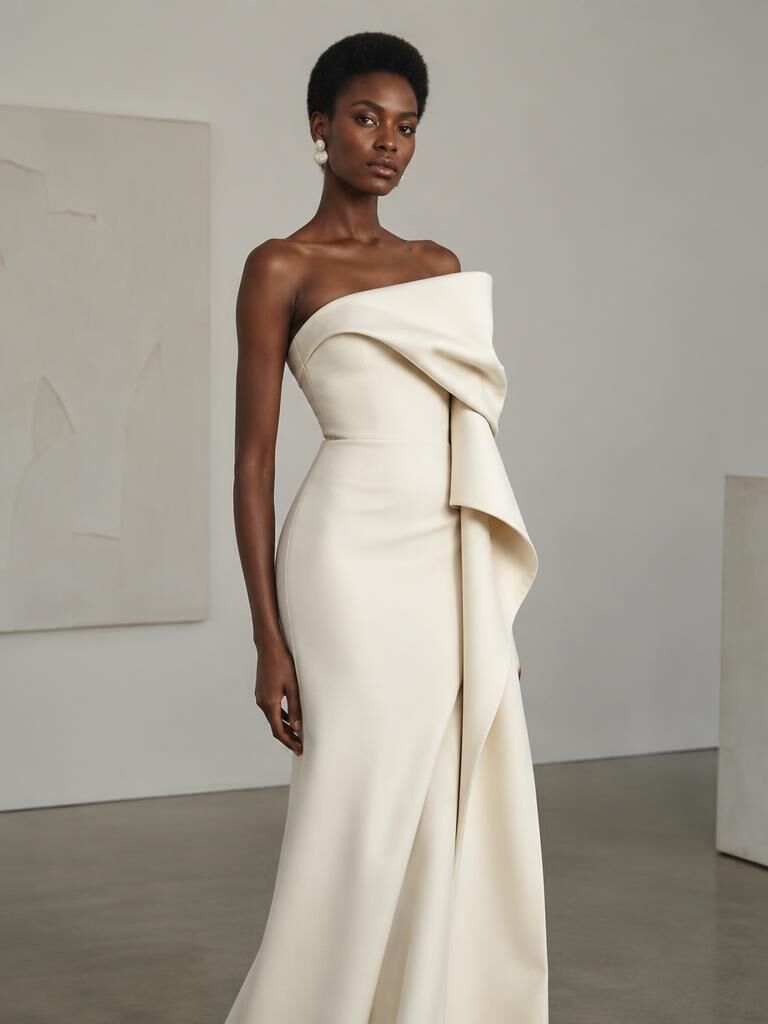 Sunniva Adeyemi wearing a luxury evening gown